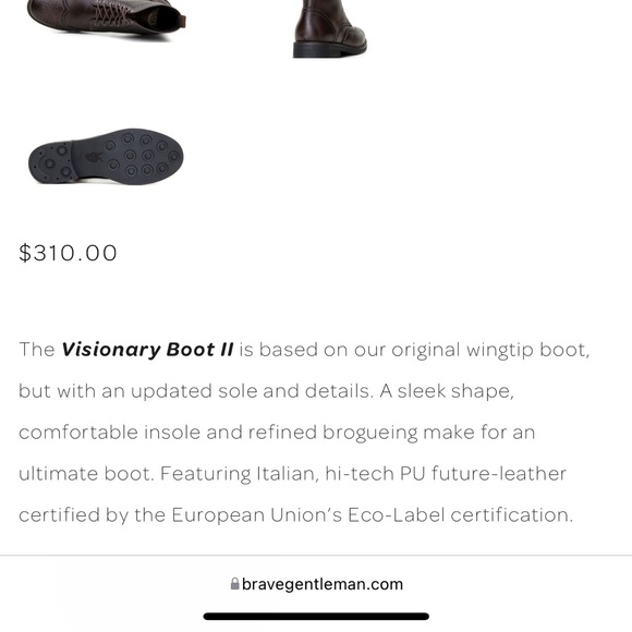 Brave Gentleman X Nicora Brogue Boot - Picture 10 of 14